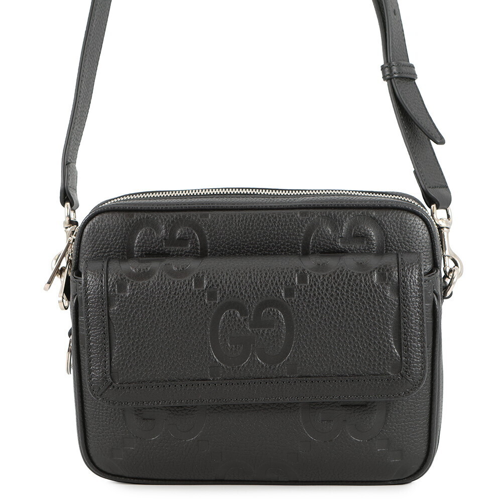 Gucci Jumbo GG Crossbody Bag Black
